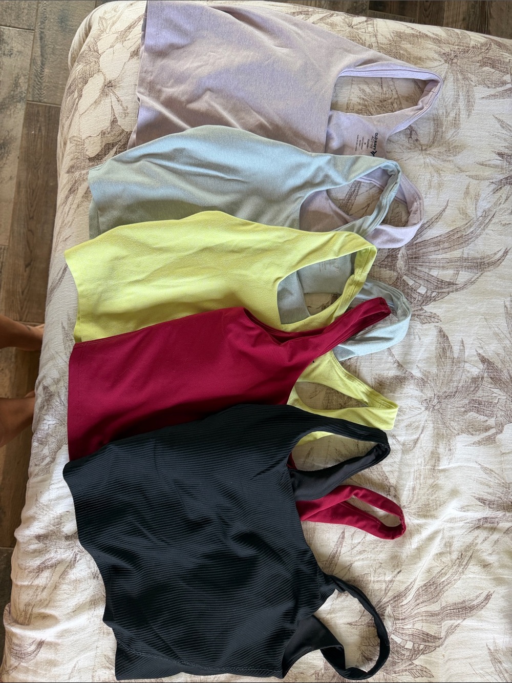 Old Navy Ribbed Tank Tops in Black, Red, Yellow, Light Blue, Lavender